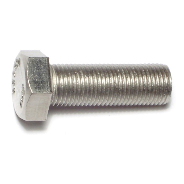 Midwest Fastener 1/2"-20 Hex Head Cap Screw, 18-8 Stainless Steel, 1-1/2 in L, 4 PK 68065